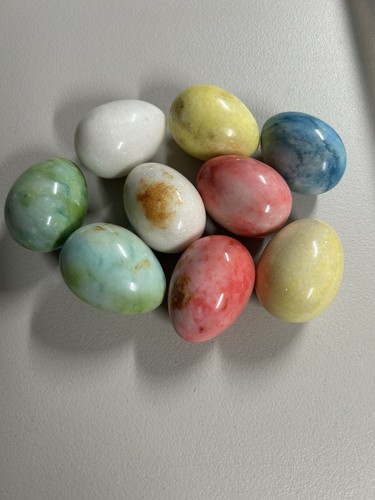 Hand carved alabaster egg - hand,
